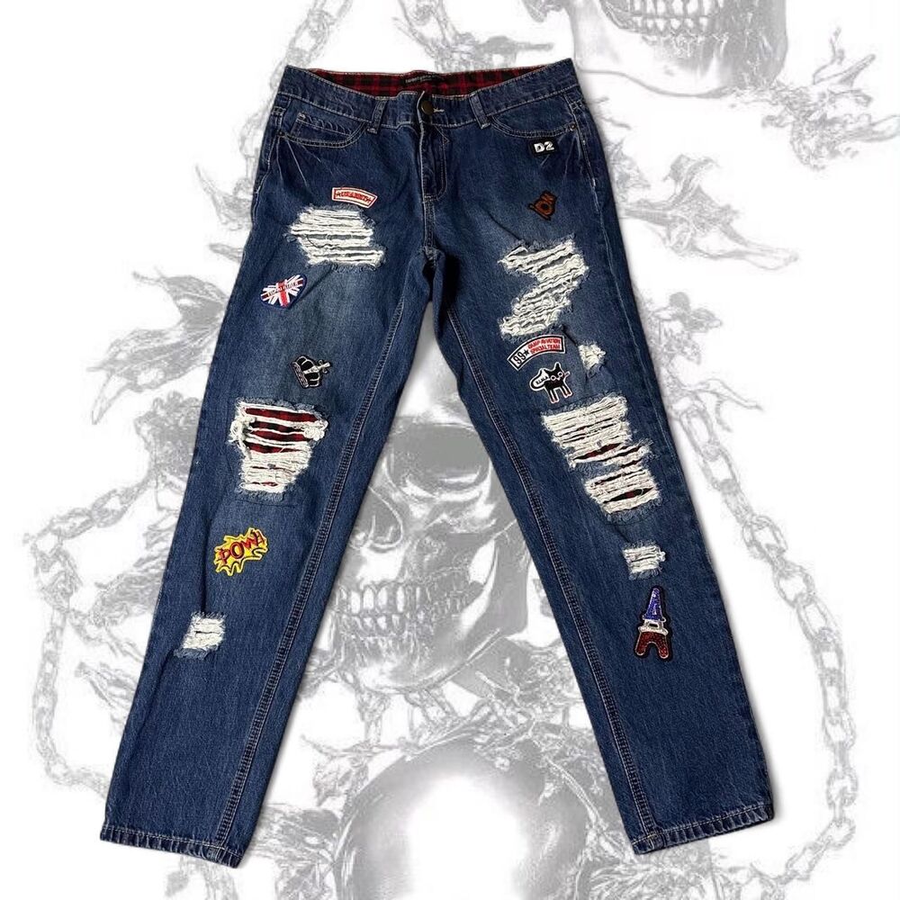 Rue-21 Women's Navy and Blue Jeans